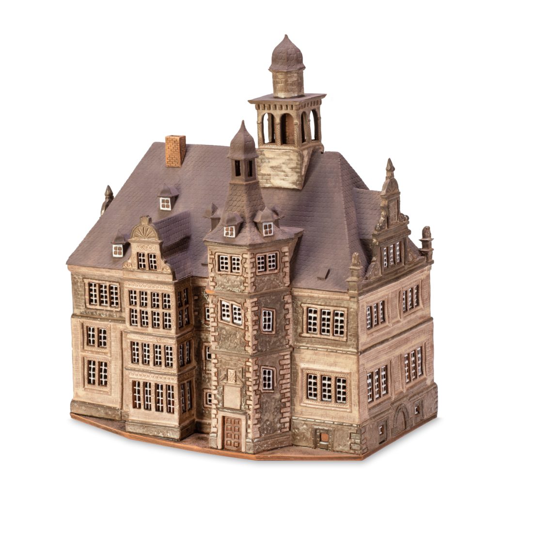 Ceramic miniature of Ratsgymnasium in Paderborn MOD 522
