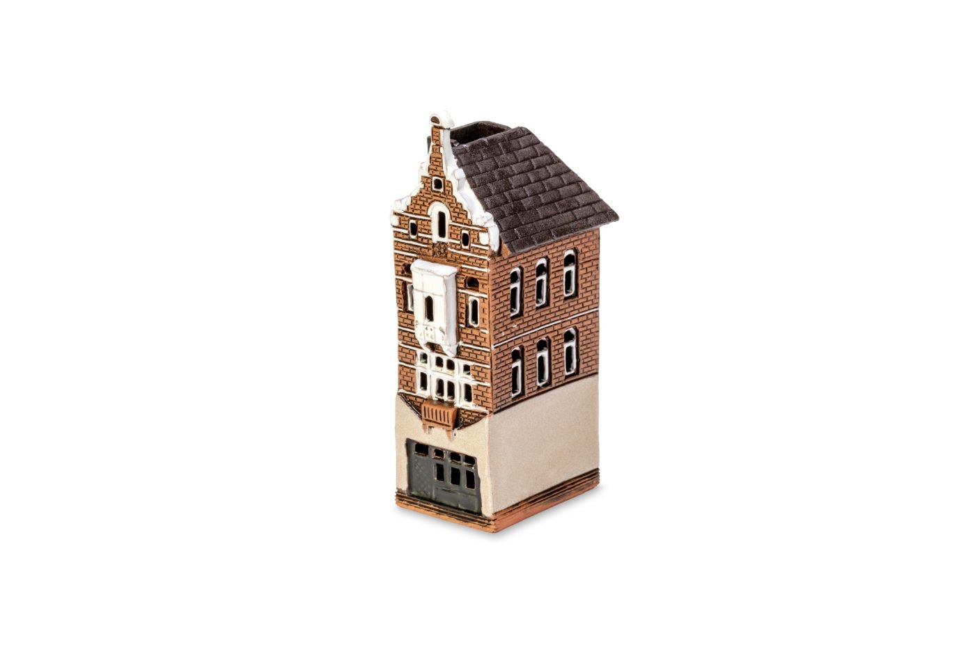 Handgemachte keramische Miniatur, originalgetreue Kopie eines Gebäudes in Belgien BEL MINI 02