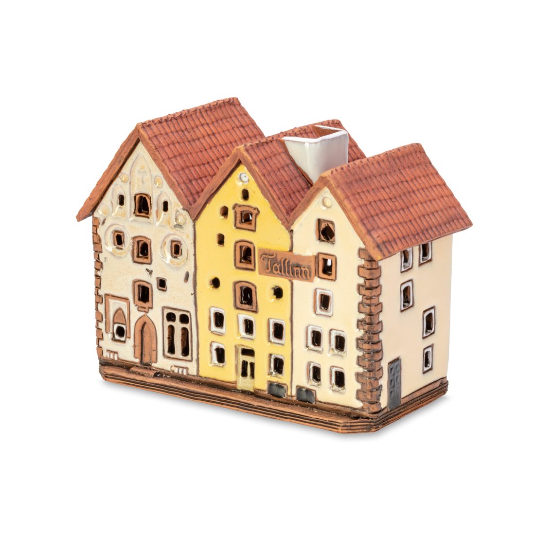 Handgemachte keramische Miniatur, originalgetreue Kopie eines Gebäudes in Tallinn TALL 06 mini