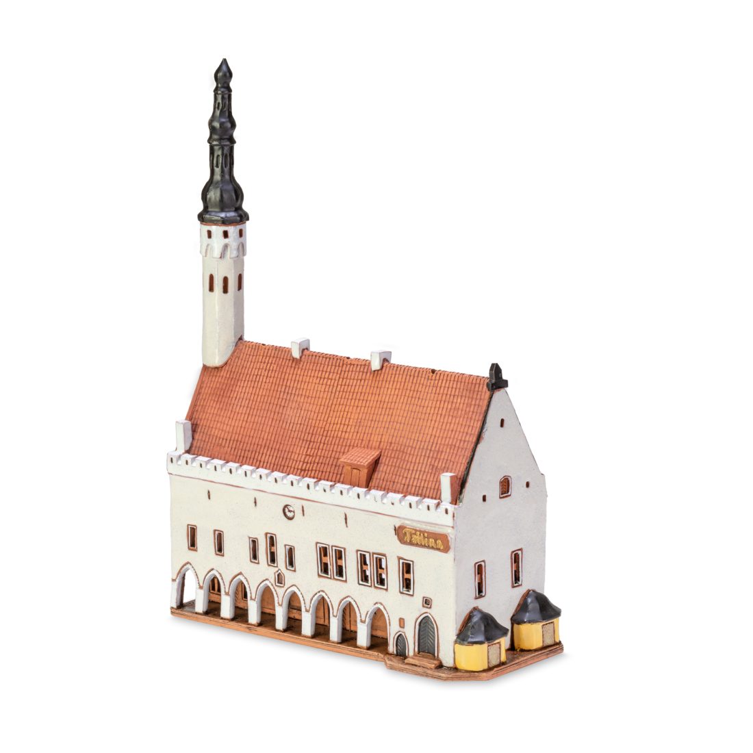 Handgemachte keramische Miniatur, originalgetreue Kopie eines Gebäudes in Tallinn TALL 08