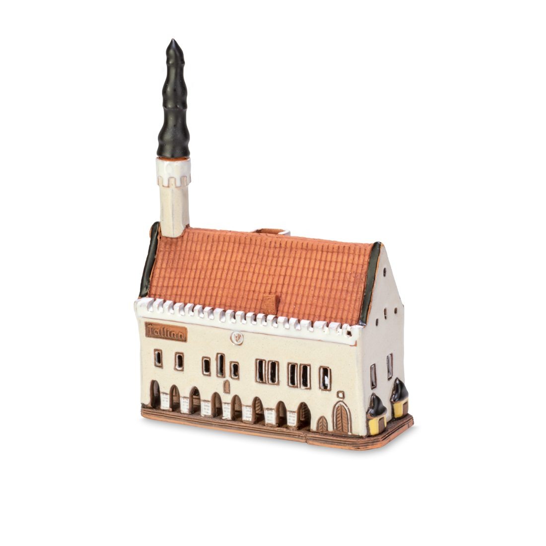 Handgemachte keramische Miniatur, originalgetreue Kopie eines Gebäudes in Tallinn TALL 08 mini