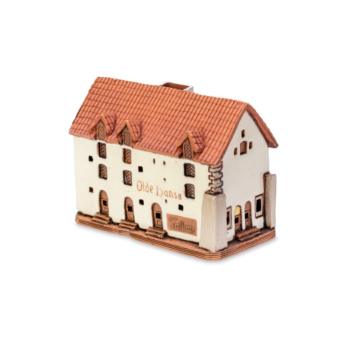 Handgemachte keramische Miniatur, originalgetreue Kopie eines Gebäudes in Tallinn TALL 10 mini