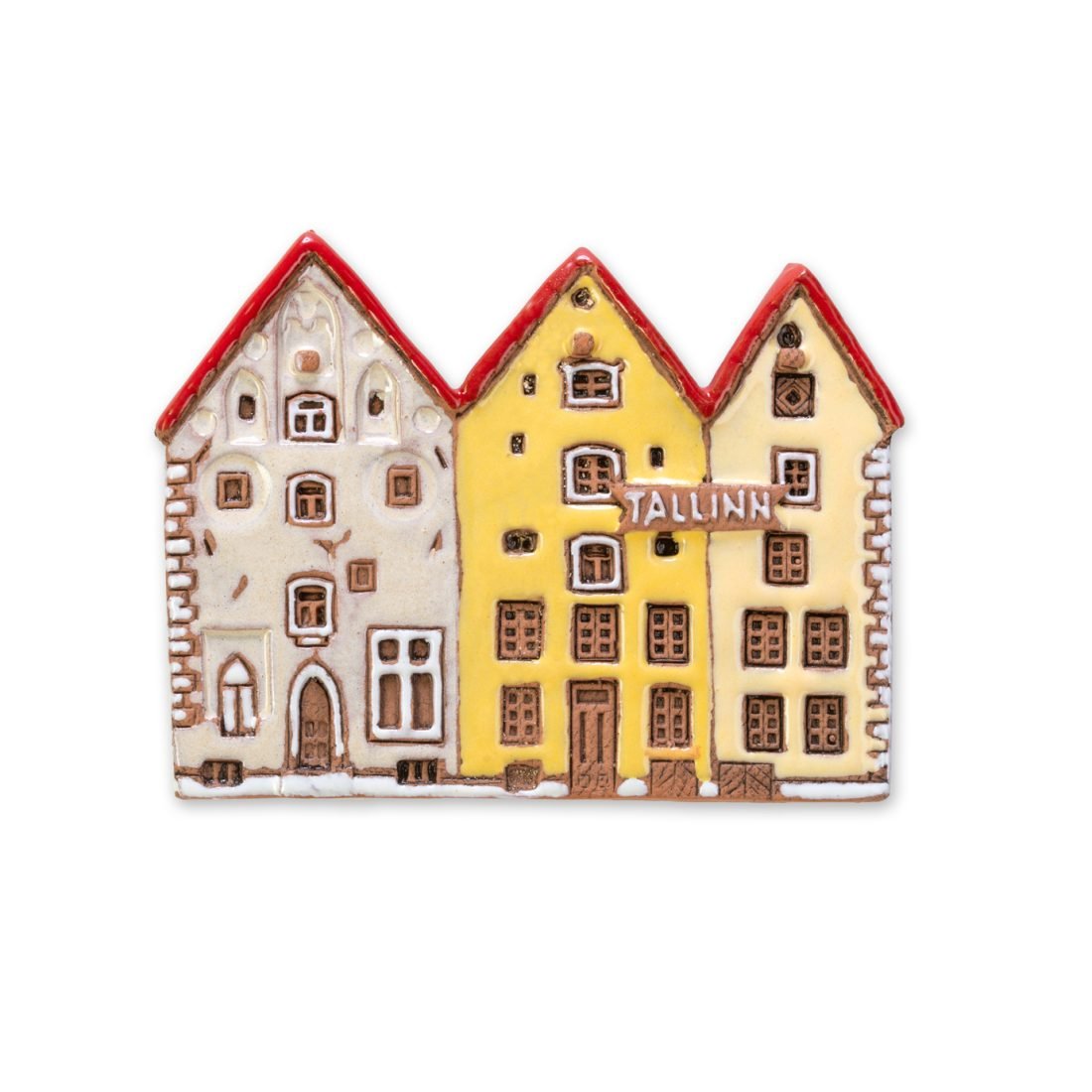 Ceramic magnet of the Three sisters house in Tallinn TALL M 06