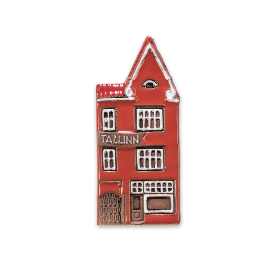 Ceramic magnet of Trojka restaurant in Tallinn TALL M 14