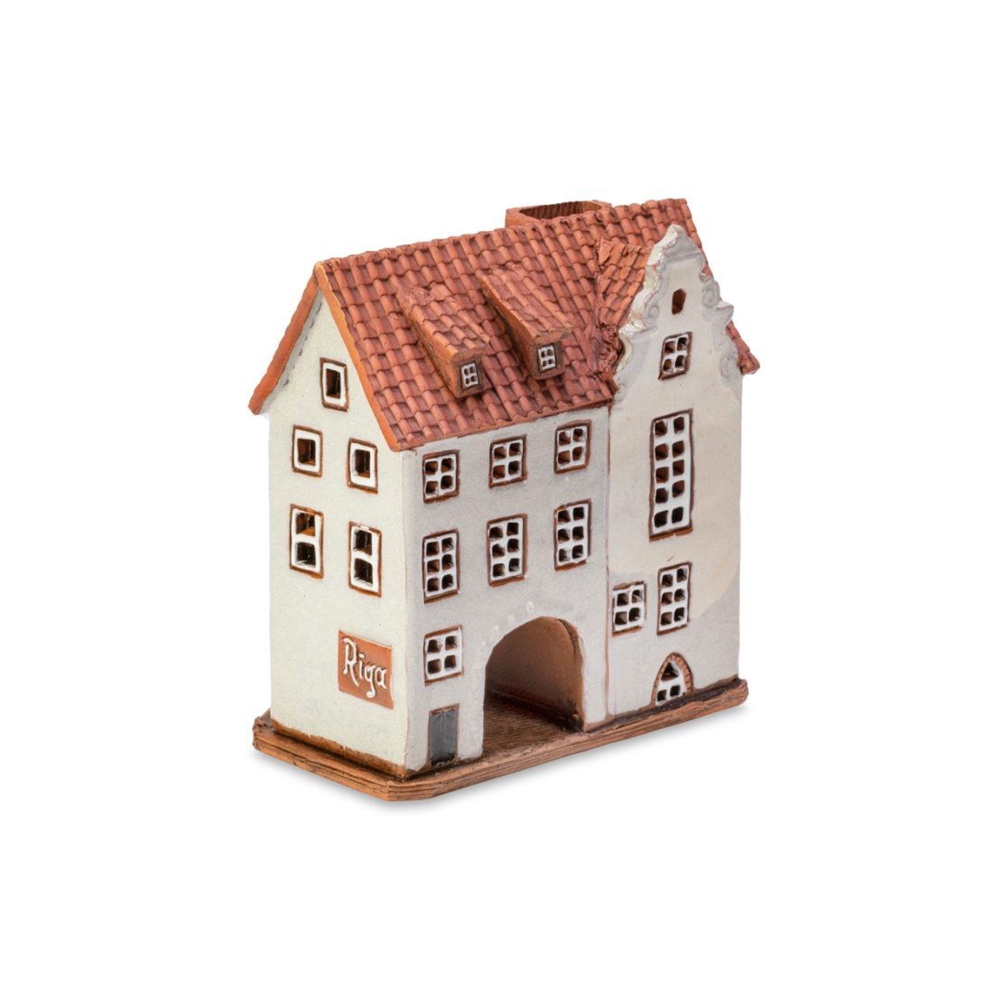 Ceramic miniature of the original house in Riga LV 05 mini