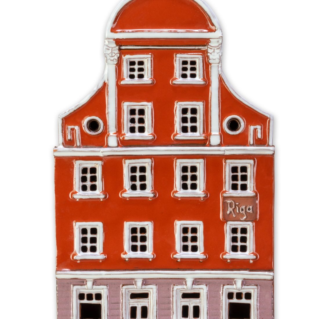 Ceramic plaque of original house in Riga LV 16 PL