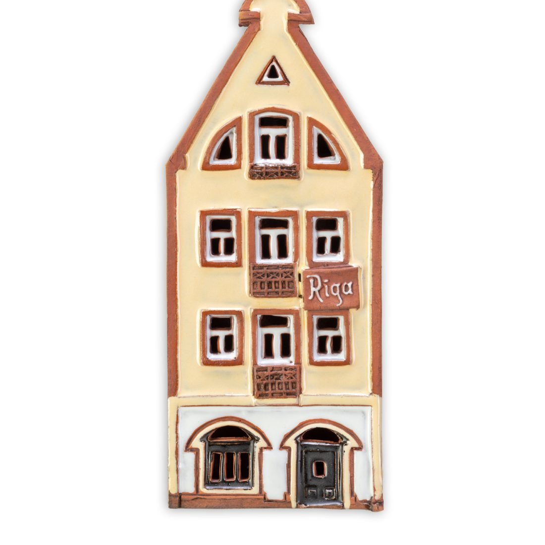 Ceramic plaque of original house in Riga LV 17 PL