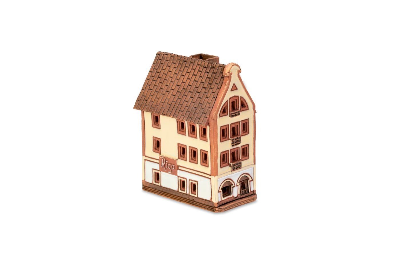 Ceramic miniature of the original house in Riga LV 17 mini