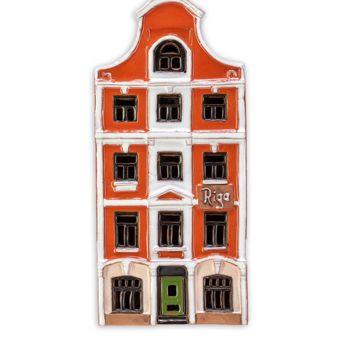 Ceramic plaque of original house in Riga LV 19 PL