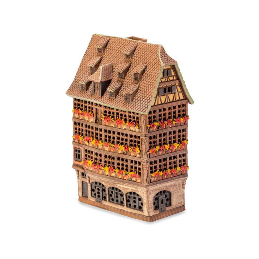 Ceramic miniature of the Kammerzell House in Alsace ALS 184 MINI