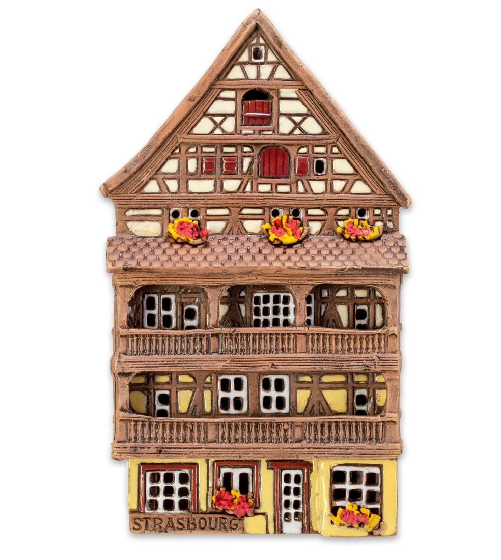 Ceramic plaque of original house in Alsace ALS 315 PL 1