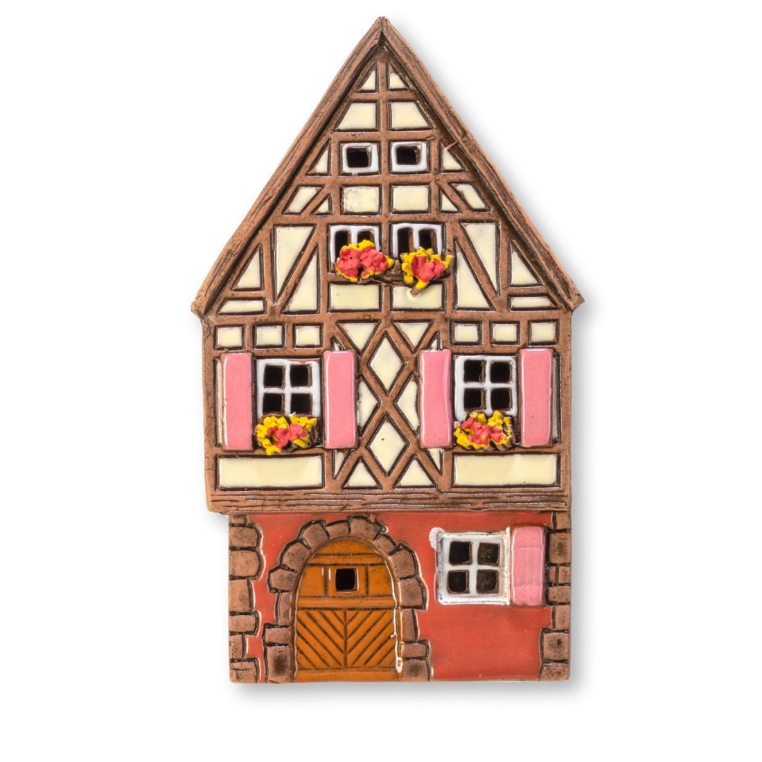 Ceramic plaque of original house in Alsace ALS 64 PL 1