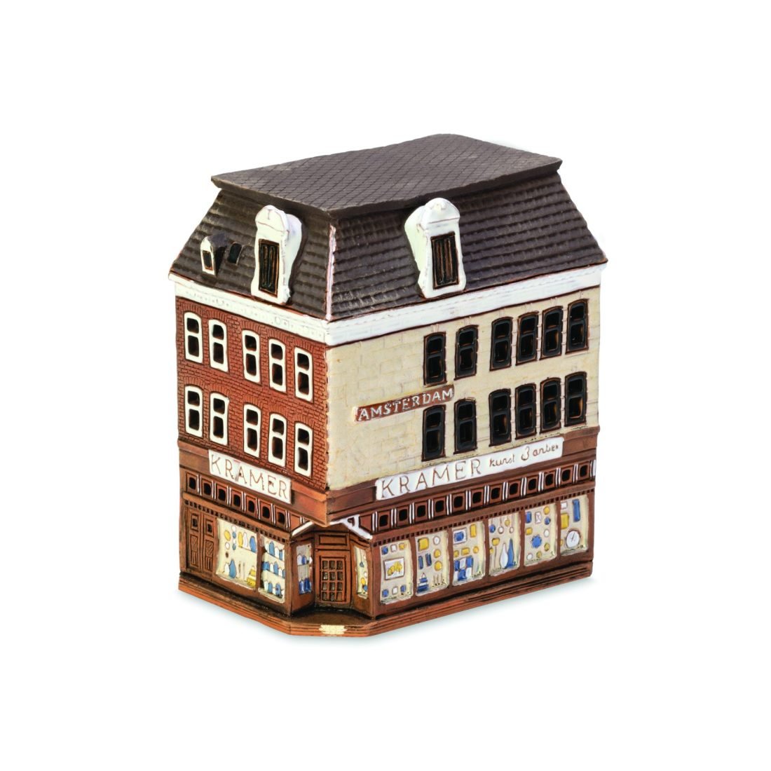 Ceramic miniature of Kramer kunst & antiek shop in Amsterdam AMS 08 mini