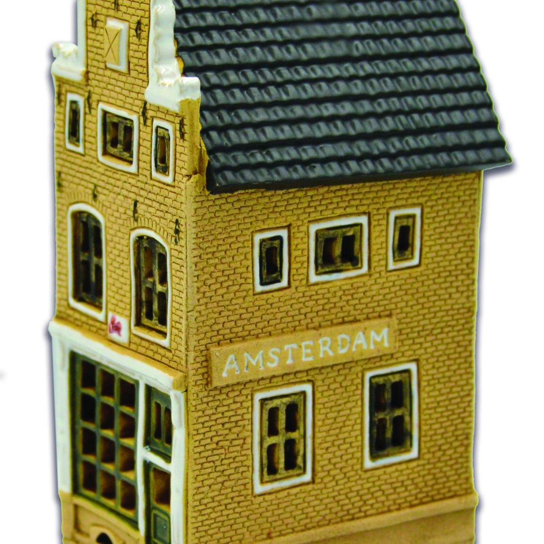 Ceramic miniature of original house in Amsterdam AMS 09 mini