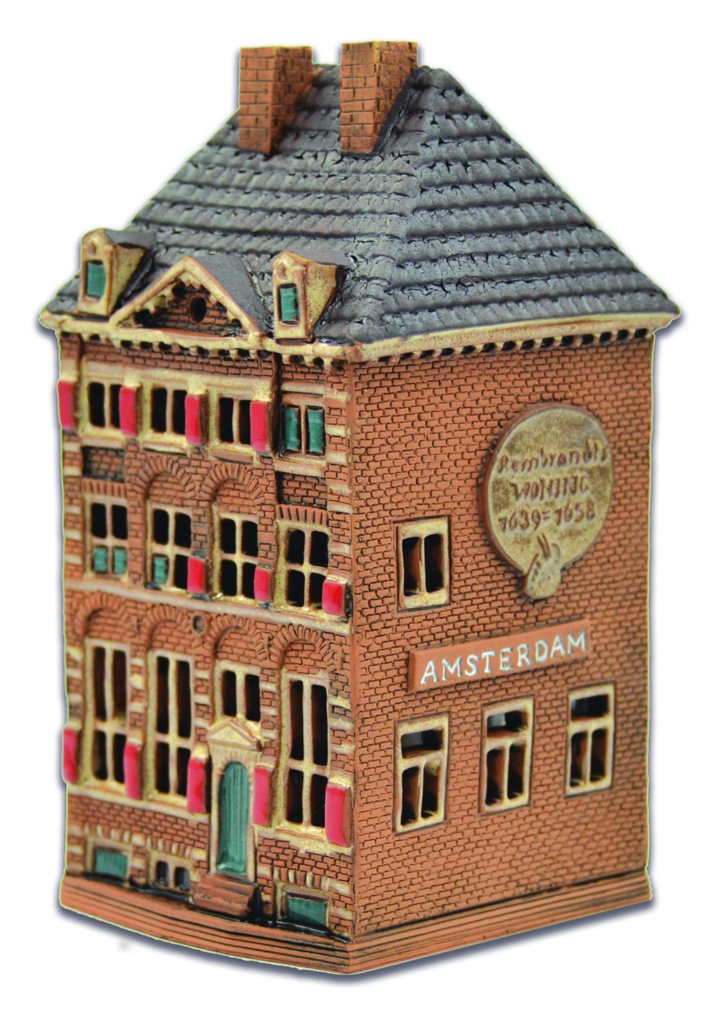 Ceramic miniature of Rembrandt's house in Amsterdam AMS 11