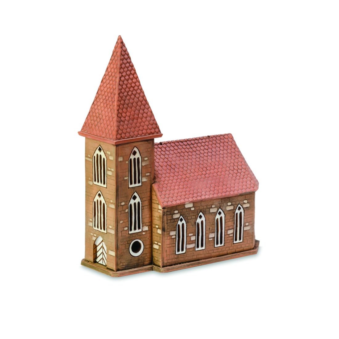 Ceramic miniature of a fantasy church CHJ 199