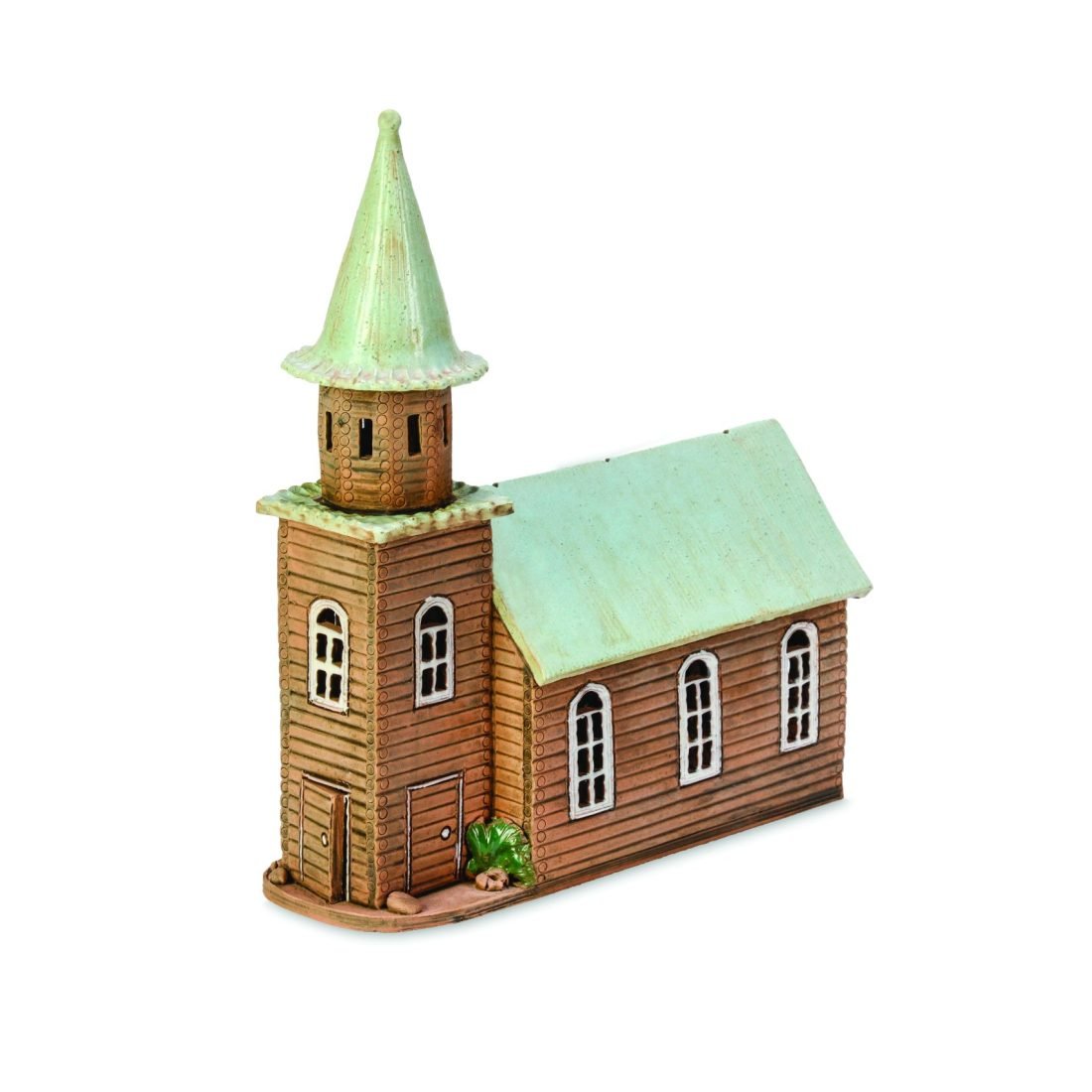 Ceramic miniature of a fantasy church CHJ 201