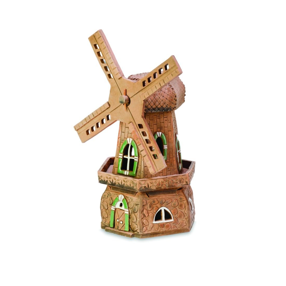 Ceramic miniature of a fantasy mill CHJ 85