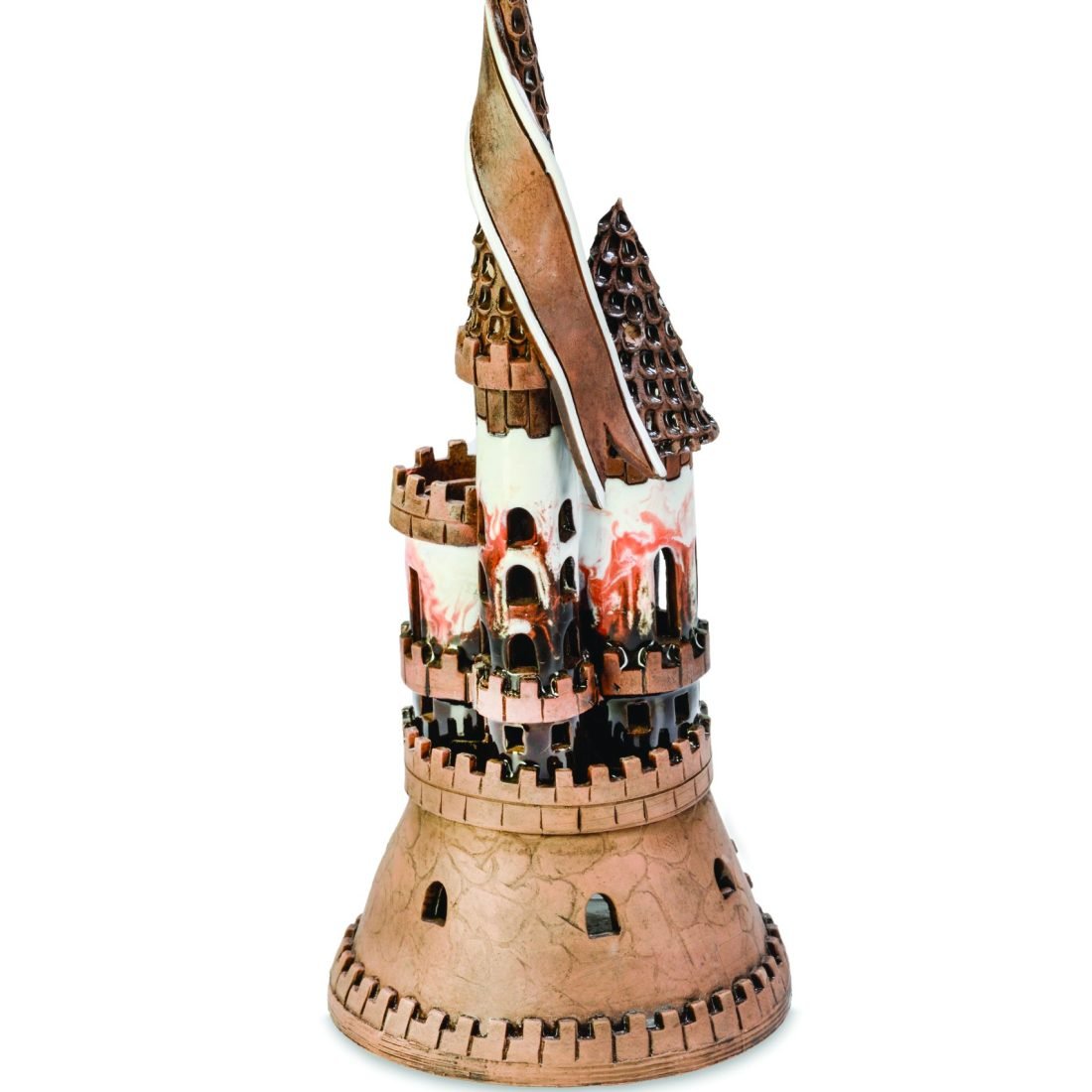 Ceramic miniature of a fantasy castle CHJ 86