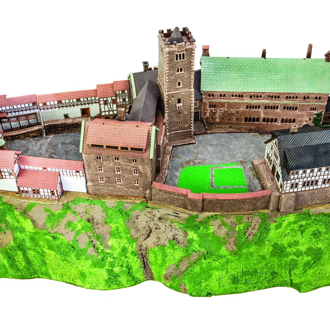 Ceramic miniature of Schloss Wartburg Erfurt MOD 580