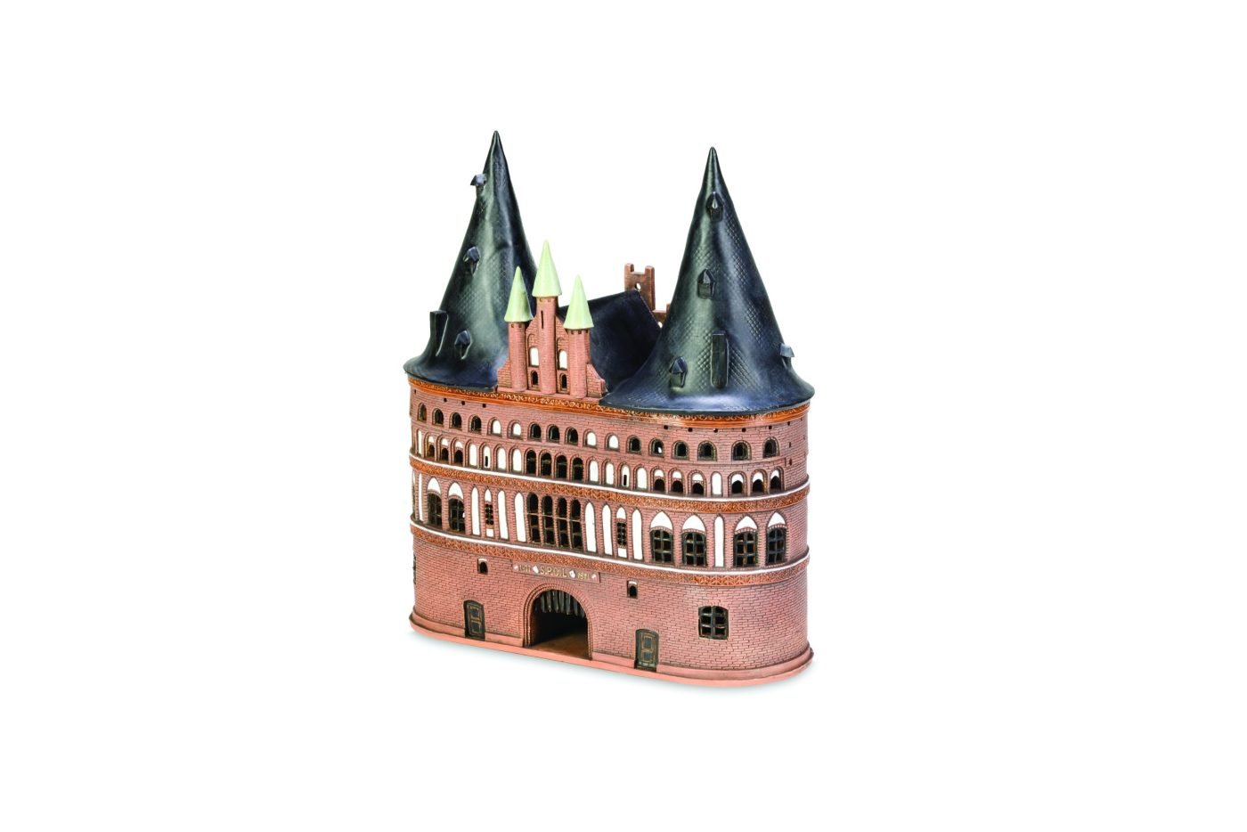 Ceramic miniature of Holstentor in Lübeck MOD 074