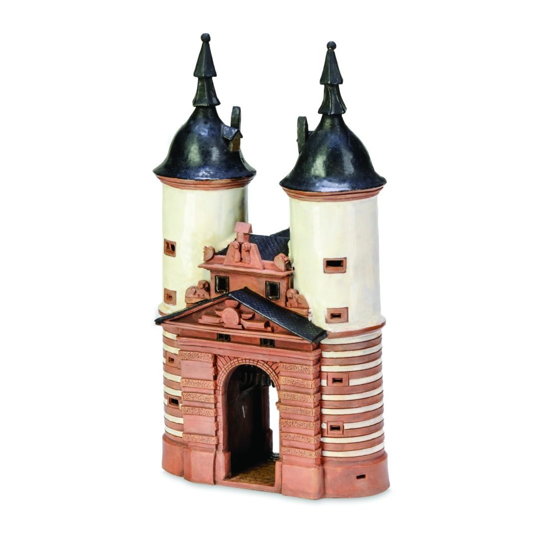 Ceramic miniature of Brückentor in Heidelberg MOD 134