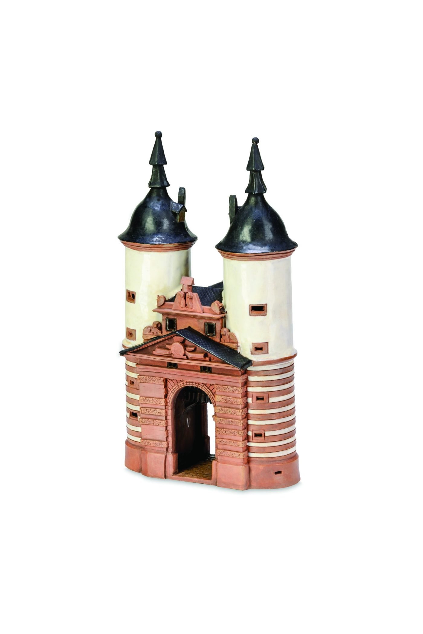 Ceramic miniature of Brückentor in Heidelberg MOD 134