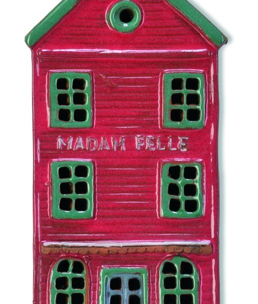 Ceramic plaque of original house in Bergen BER PL 01