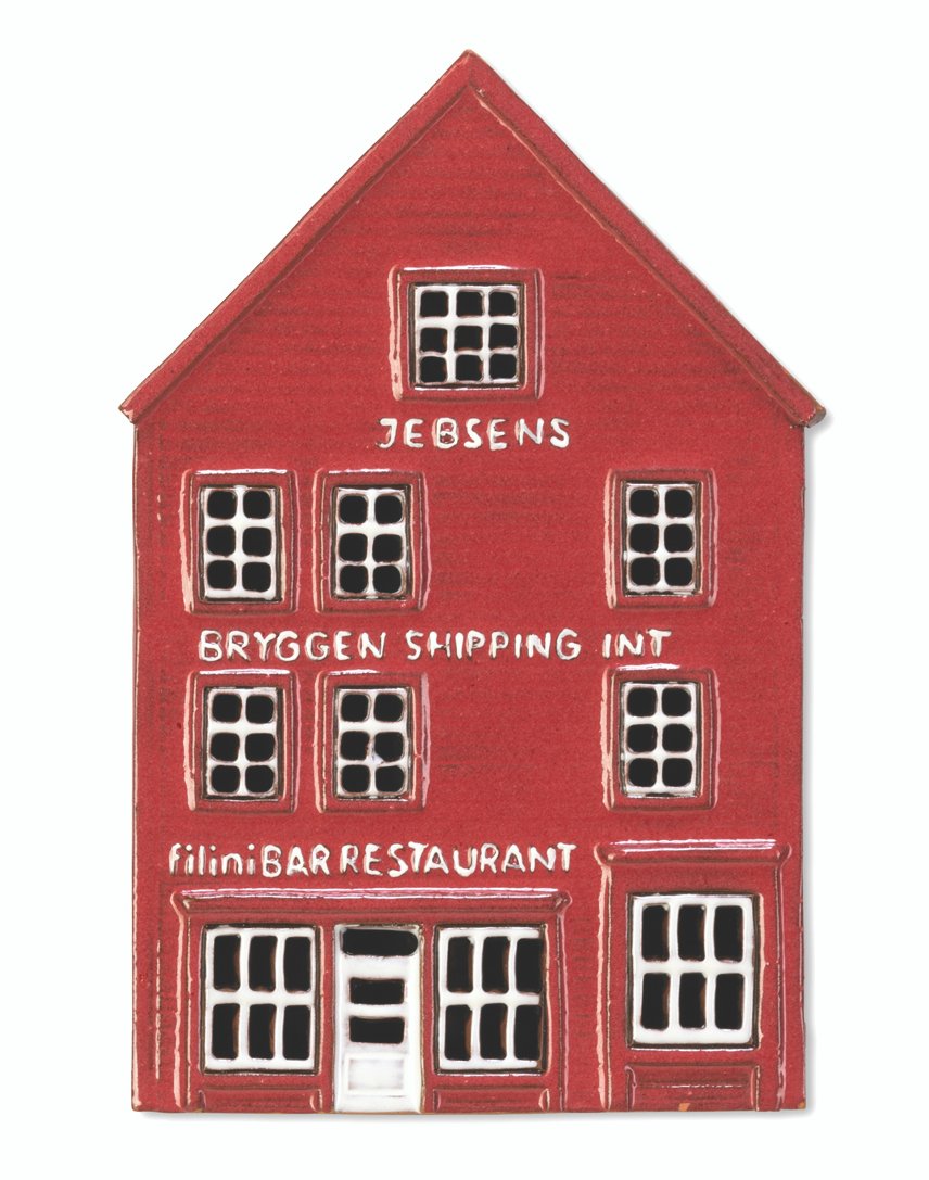 Ceramic plaque of original house in Bergen BER PL 05