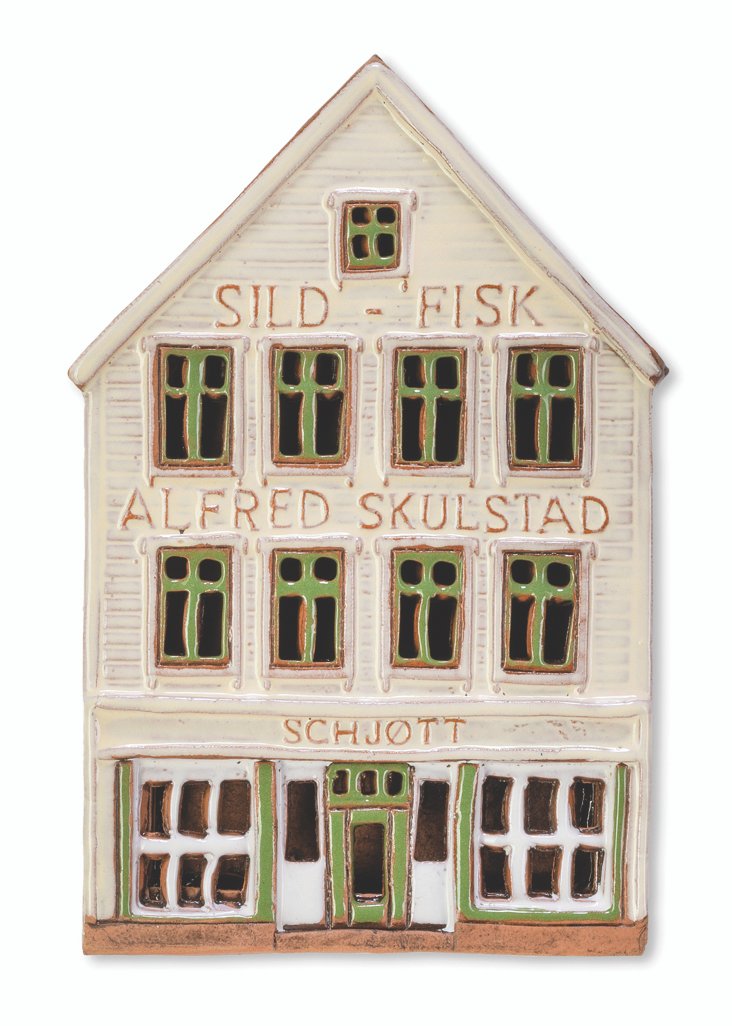 Ceramic plaque of original house in Bergen BER PL 08