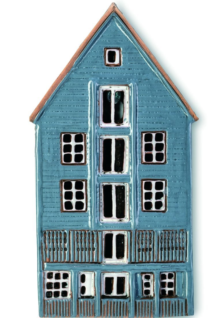 Ceramic plaque of original house in Trondheim NOR PL 07