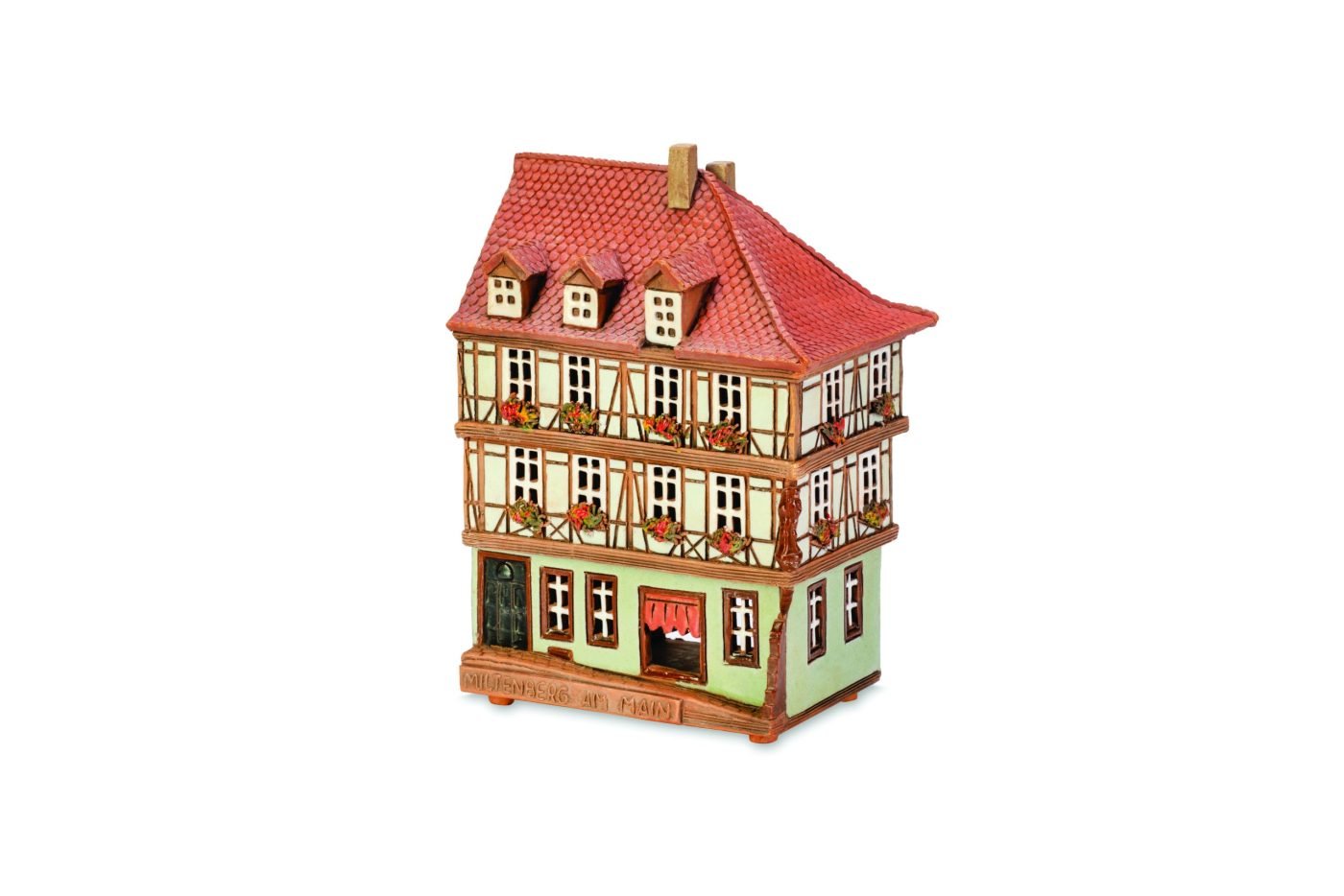 Ceramic miniature of original house in Miltenberg OWC 27 MINI