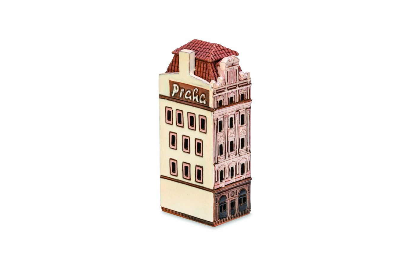 Ceramic miniature of original house in Prague PR 19 MINI