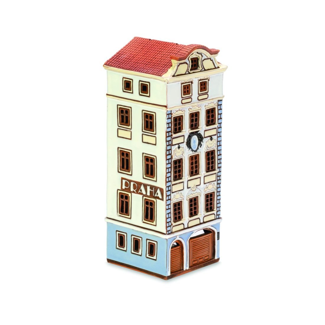 Ceramic miniature of original house in Prague PR 27