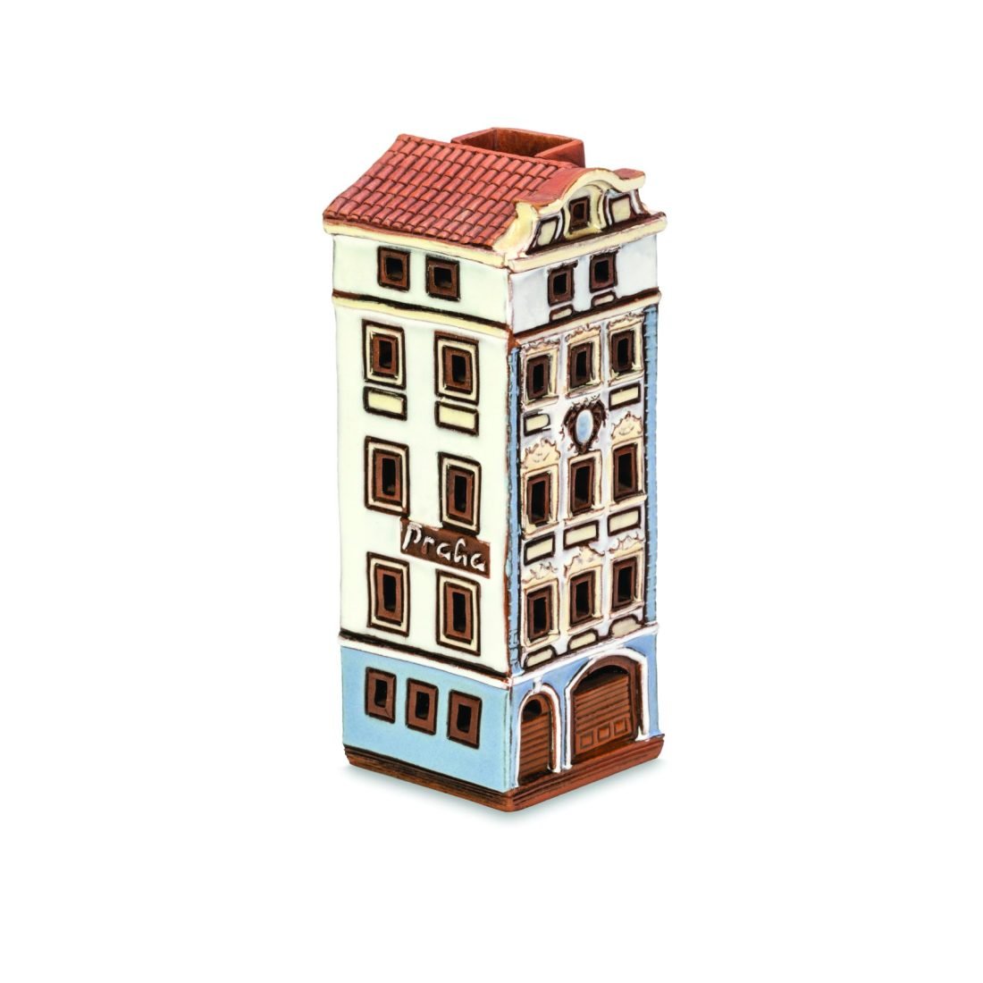 Ceramic miniature of original house in Prague PR 27 MINI