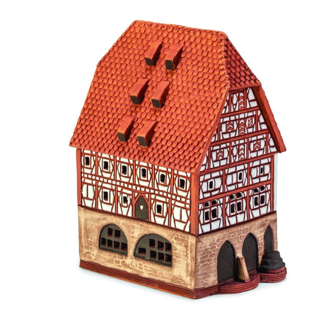 Ceramic miniature of Fleischhaus in Rothenburg RodT 06 MINI