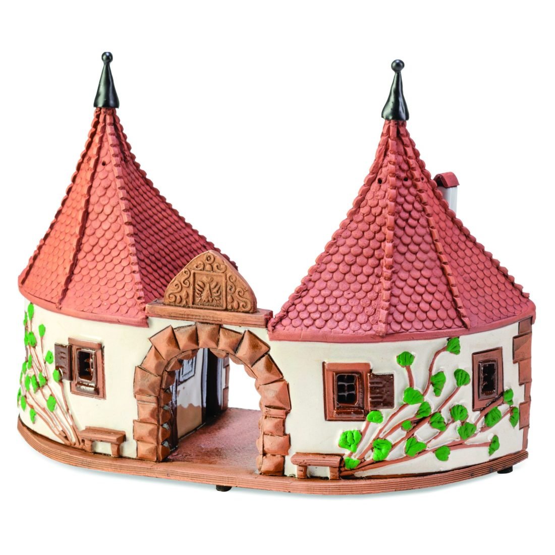 Ceramic miniature of Western town gate Burgtor in Rothenburg RodT 16