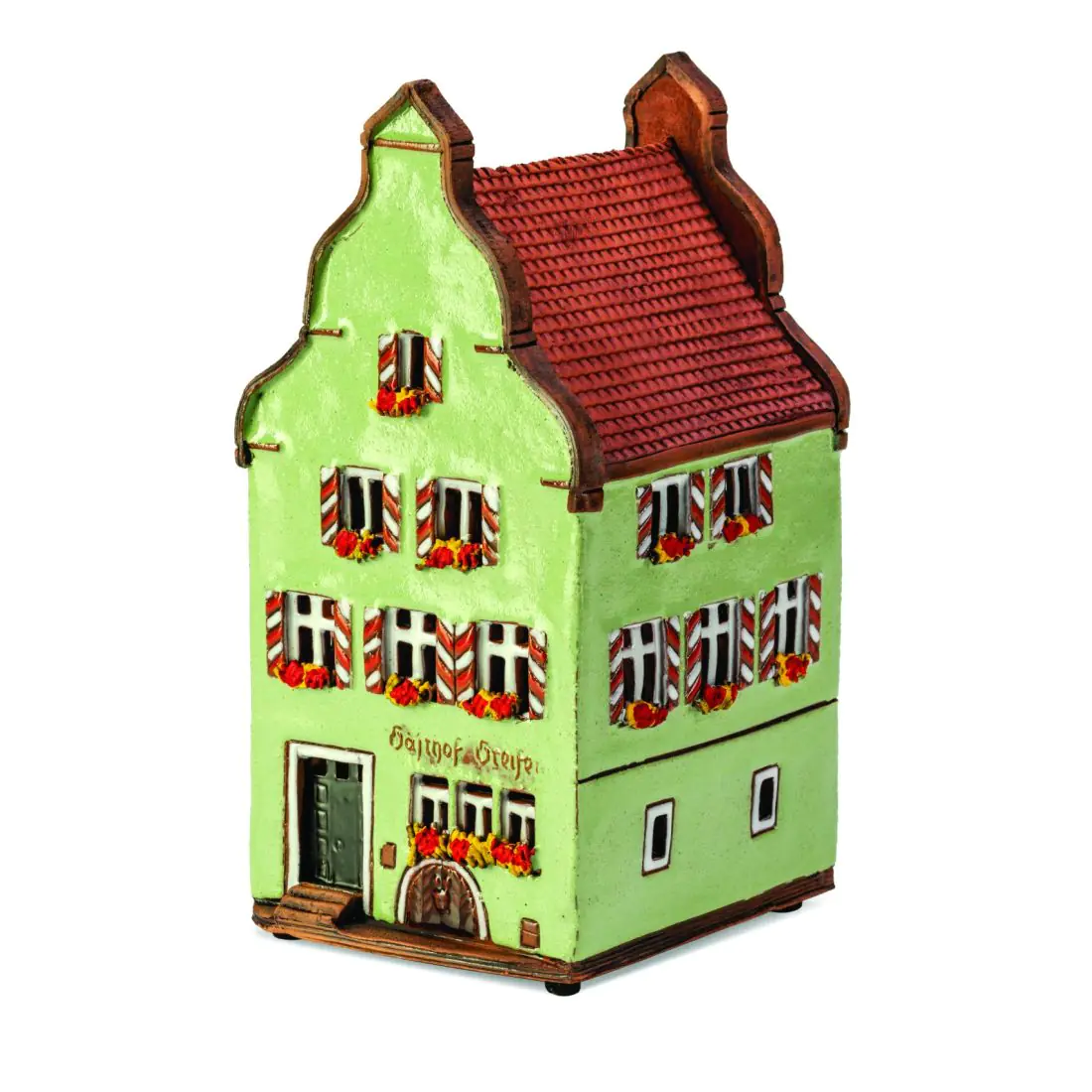 Ceramic miniature of Gasthof Goldener Greifen RodT 24