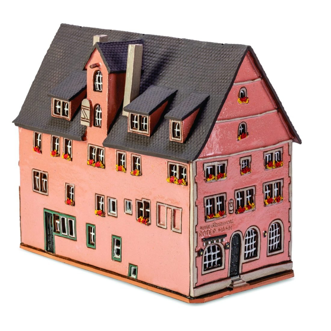 Ceramic miniature of Rotern Hahn hotel in Rothenburg RodT 28