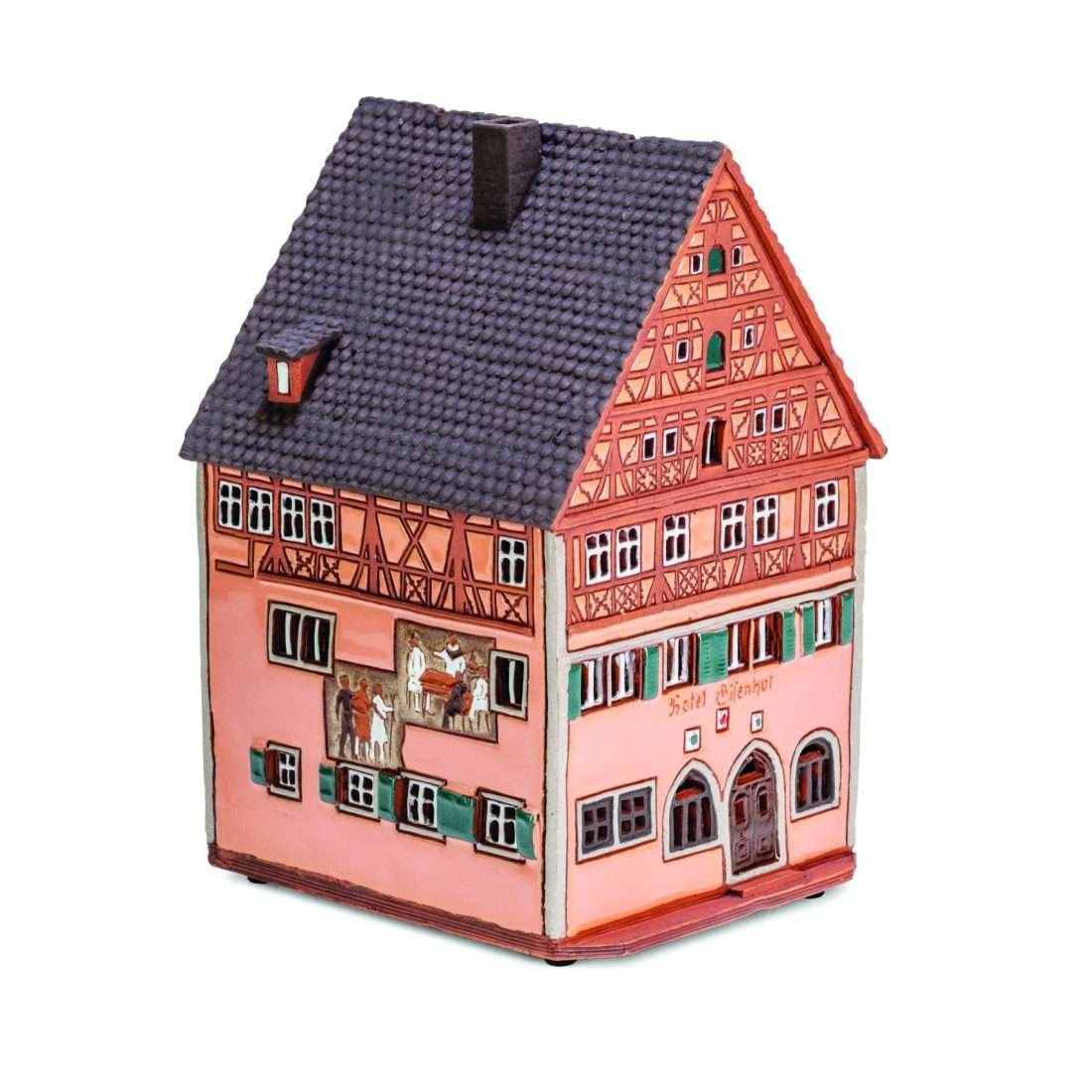 Ceramic miniature of hotel Eisenhut in Rothenburg RodT 30 RodT 32