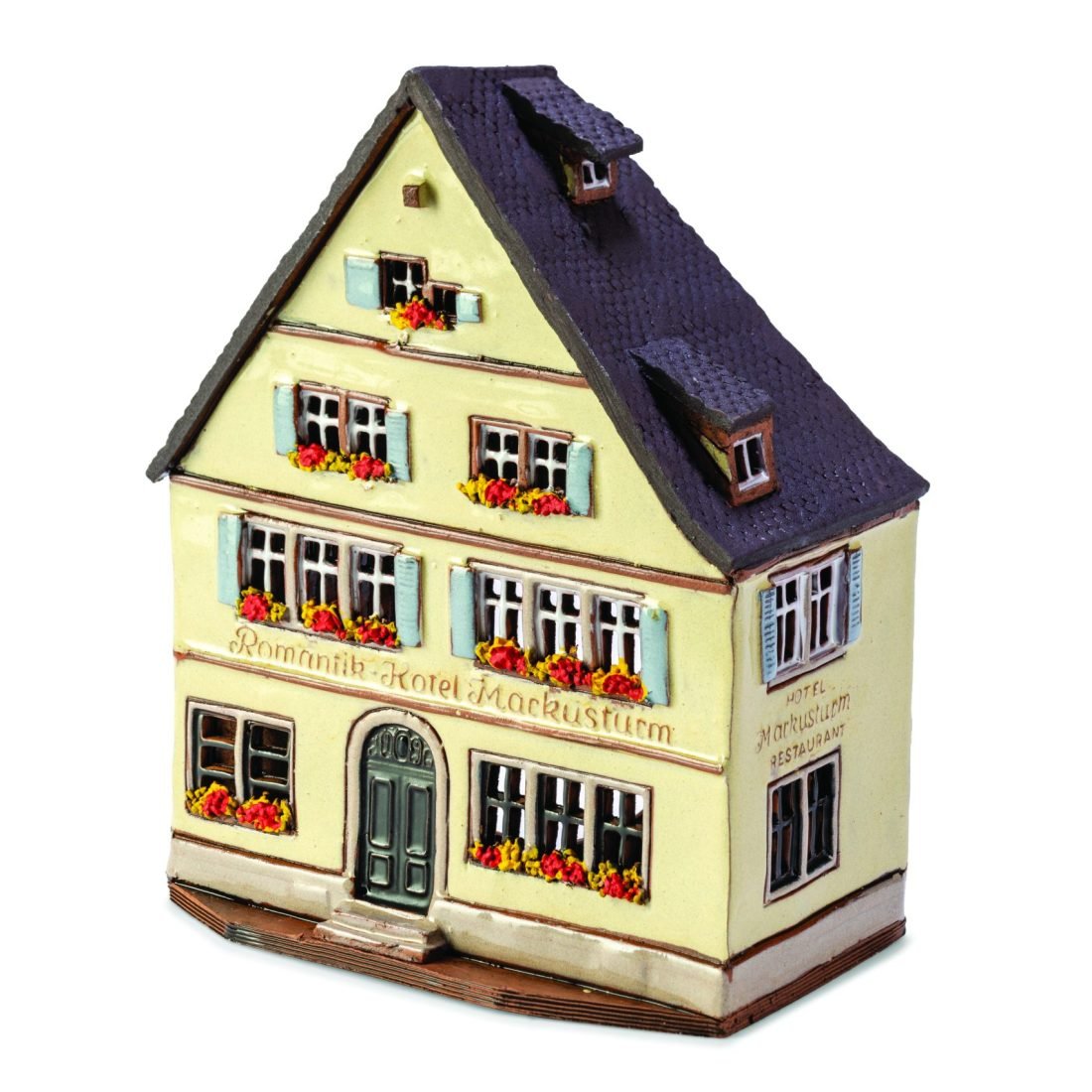 Ceramic plaque of Romantik hotel Markusturm in Rothenburg RodT 33 PL