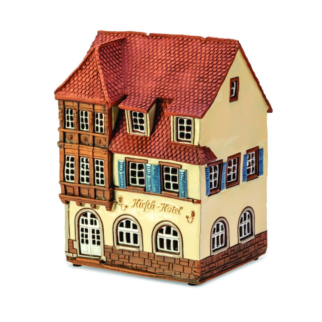 Ceramic miniature of Goldener Hirsch hotel in Rothenburg RodT 40