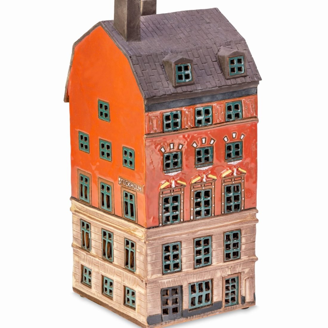 Ceramic miniature of Grand Square building in Stockholm SW 06 BIG