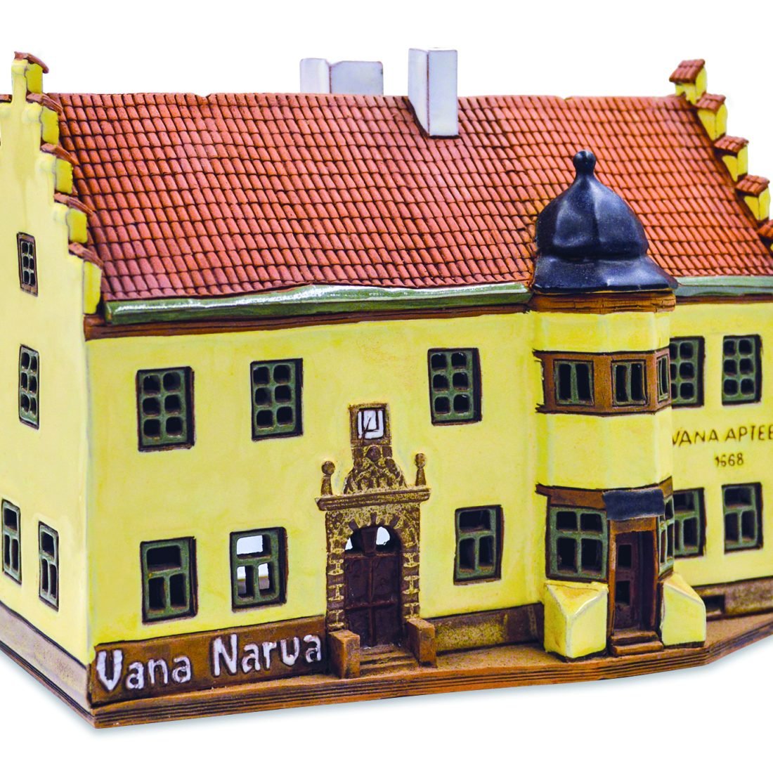 Ceramic miniature of the house in Narva VN 01