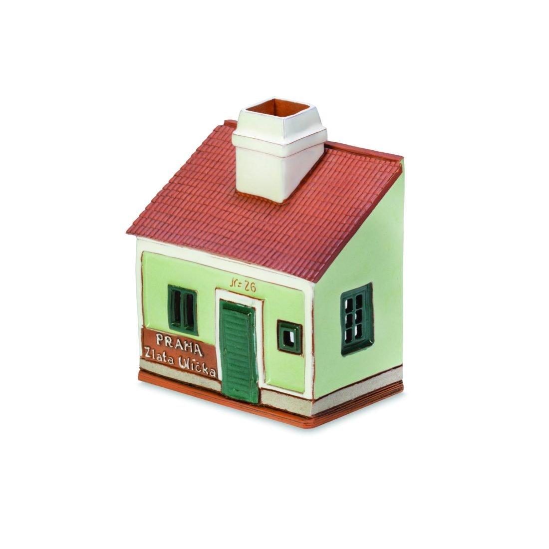 Ceramic miniature of Zlata street house in Prague ZU 02 L