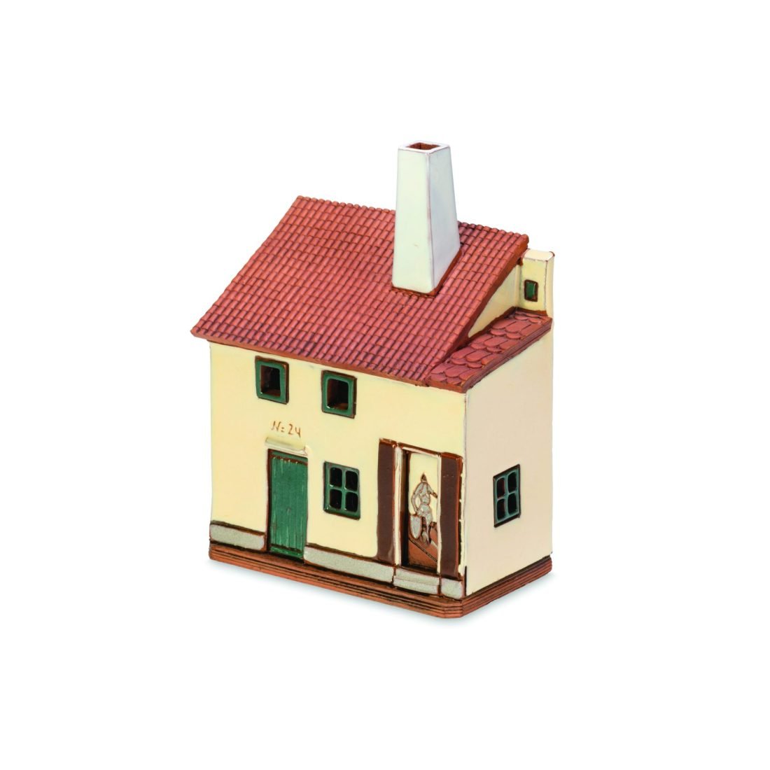 Ceramic miniature of Zlata street house in Prague ZU 04