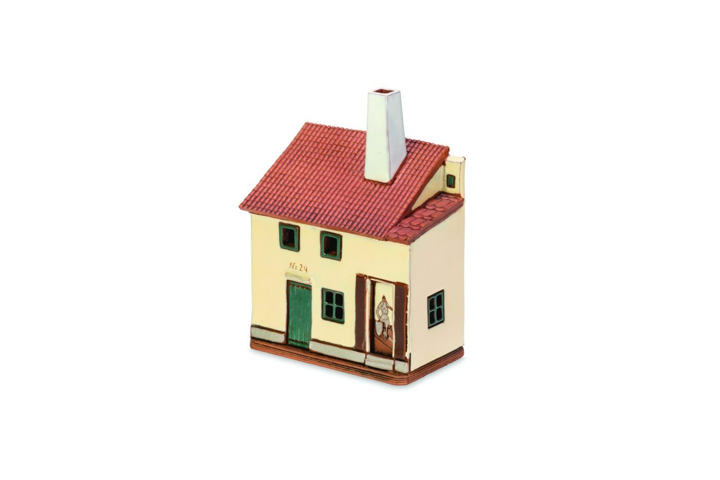 Ceramic miniature of Zlata street house in Prague ZU 04