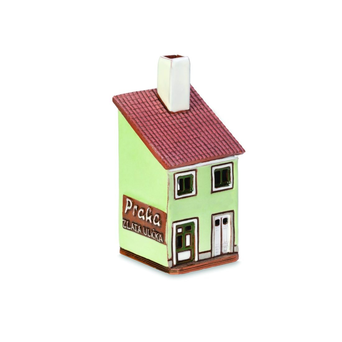 Ceramic miniature of Zlata street house in Prague ZU 14