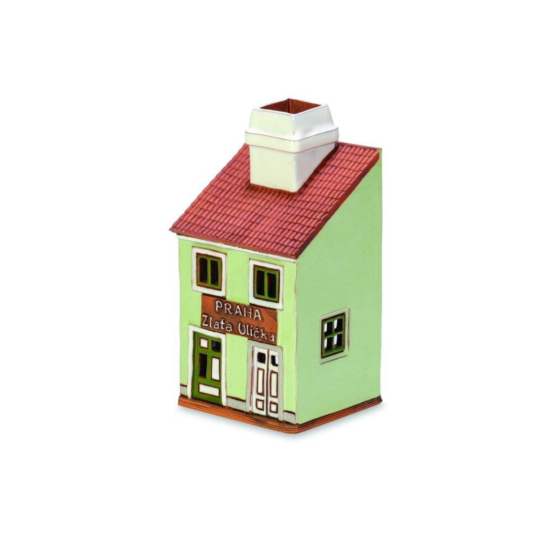 Ceramic miniature of Zlata street house in Prague ZU 14 L