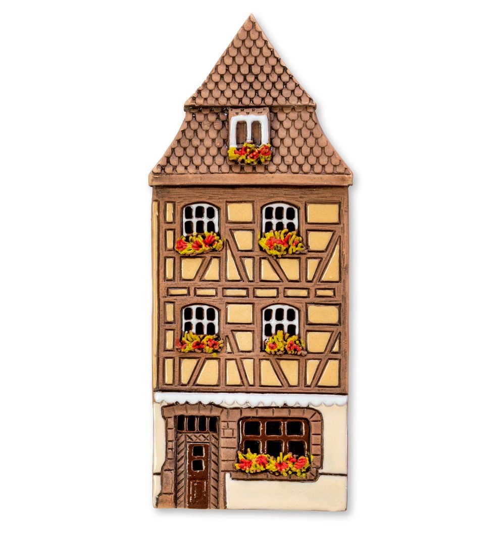 Ceramic plaque of original house in Alsace ALS 287 PL 2